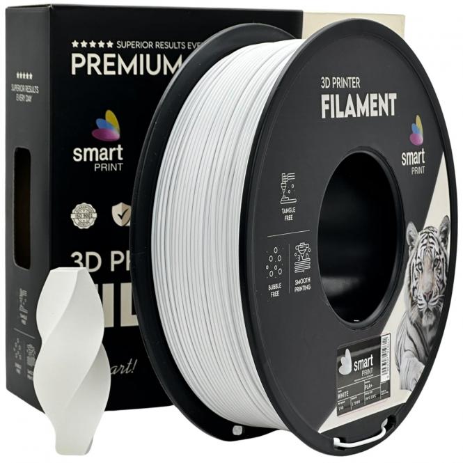 PLA+ weiß, Smart Print, Weiß 