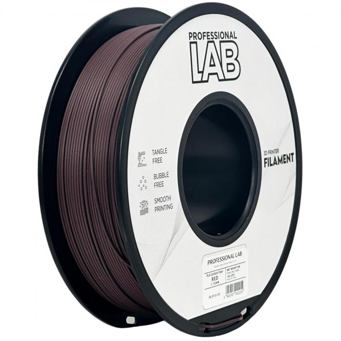 PLA fibre de carbone rouge, Prof. Lab, 186°C 