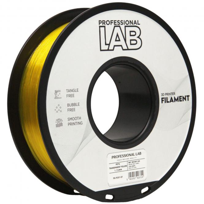 PETG jaune transparent, Prof. Lab, 102°C 