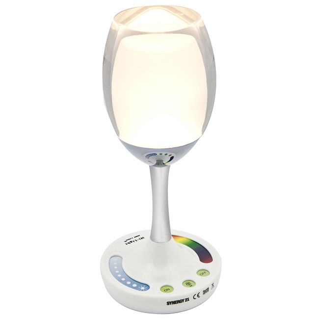 LED Weinglas, RGB-W, warmweiß 