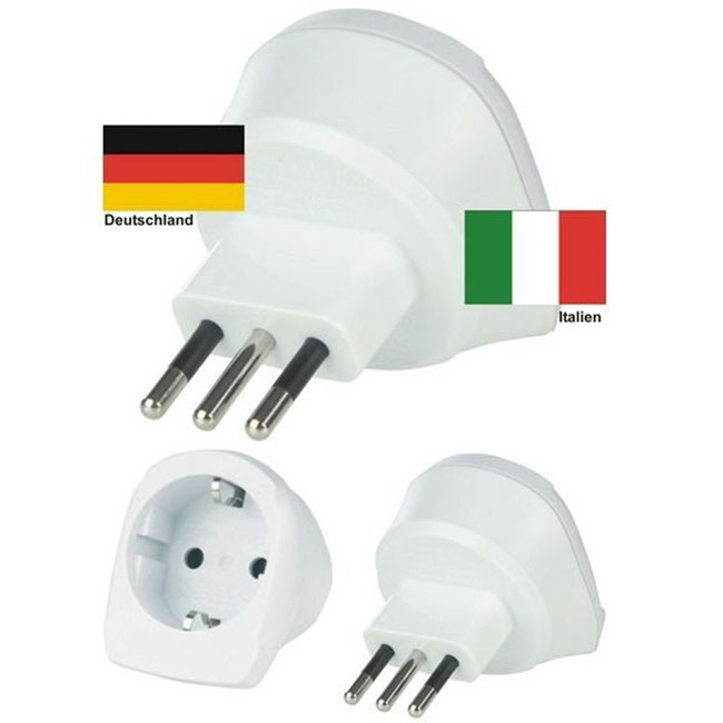 Reiseadapter, IT zu D 