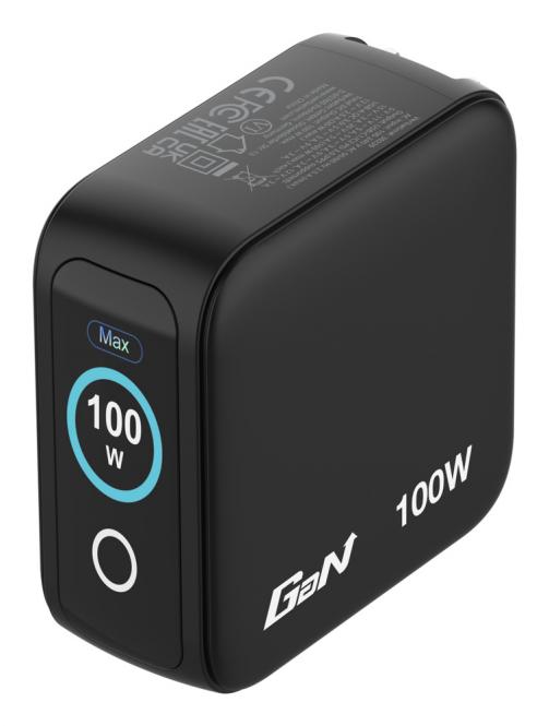 Mini-chargeur GaN 100W avec écran 