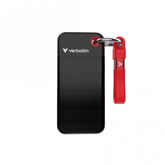 SSD de poche USB 3.2 Gen 2 2 To Noir/Rouge 