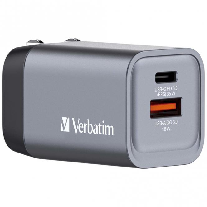 GNC-35 GaN-Ladegerät 35W mit 1 x USB-C PD 35W / 1 x USB-A QC 3.0 (EU/UK/US) 