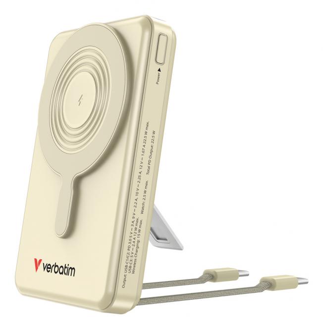 Charge n Go 2C + Powerbank mit Display, 10.000 mAh, Gold 