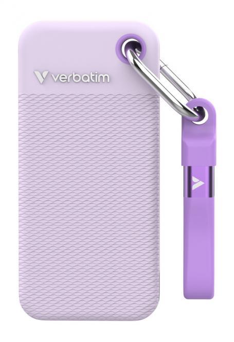 SSD de poche USB 3.2 Gen 2 1 To, violet, avec deux housses en caoutchouc 