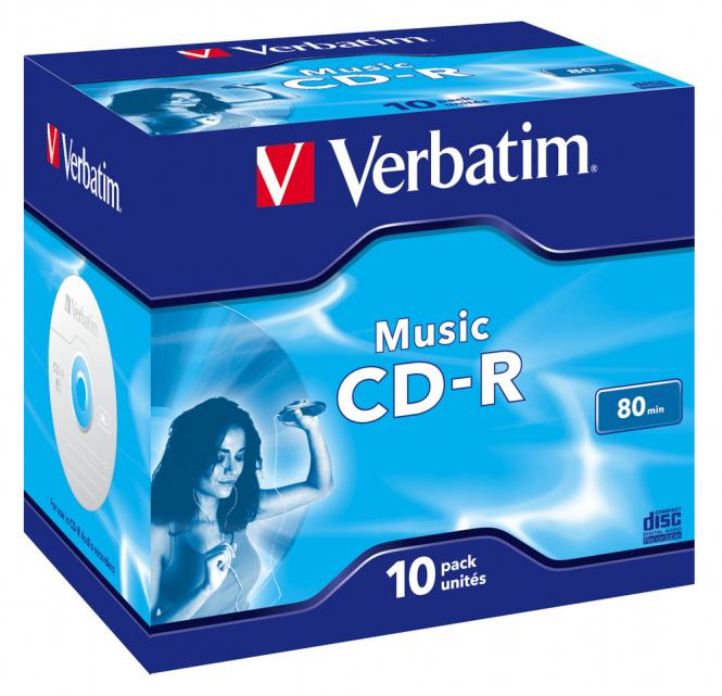 CD-R audio 700 Mo 16x, lot de 10 