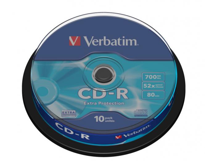 CD-R Extra Protection 700 Mo 52x, lot de 10 