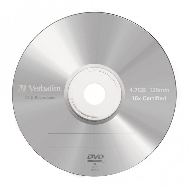 DVD-R argent mat 4,7 Go, lot de 5 