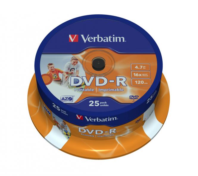 43538 DVD vierges DVD-R 4,7 Go, lot de 25 pièces 
