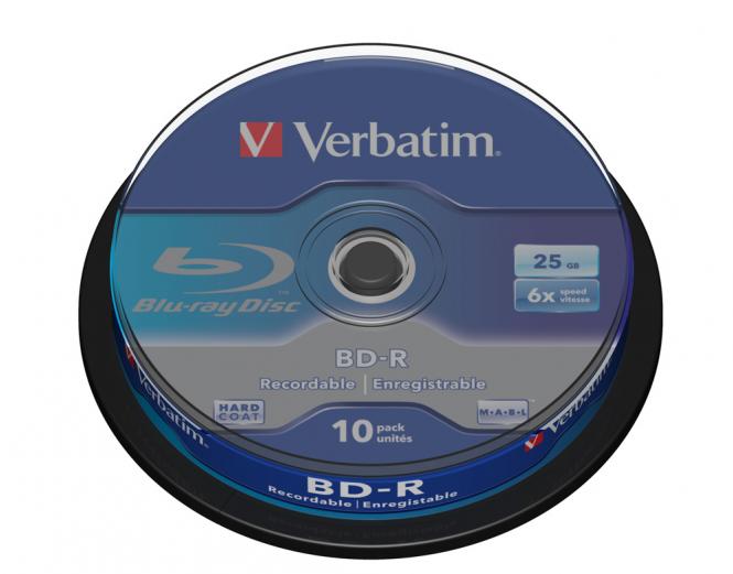 BD-R SL 25 Go 6x, lot de 10 disques (10 pièces) 