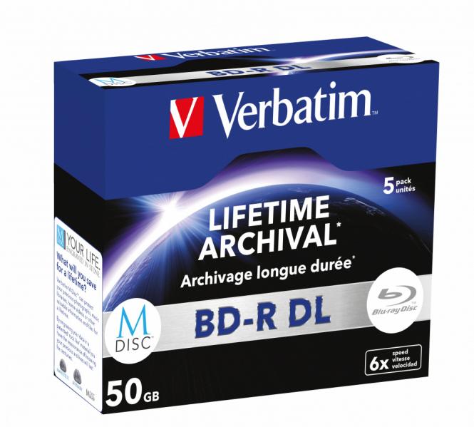 MDISC BD-R DL 50 Go, lot de 5 