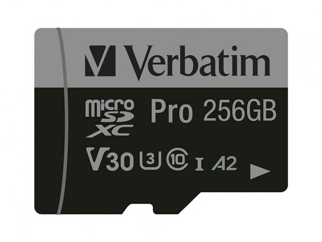 Carte Micro SDXC Pro U3 de 256 Go 