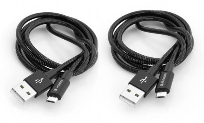 USB-Kabel USB 3.2 Gen 1 (3.1 Gen 1) 1m Micro-USB A  USB A, schwarz 