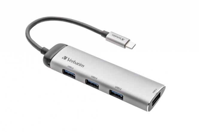 USB-C-Multiport-Hub mit vier USB 3.2 Gen 1-Anschlüssen 