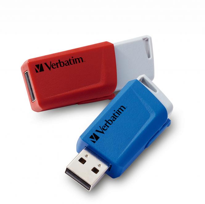 Store n Click  USB-2.0-Stick 3.2 GEN1  2 × 32GB  Rot/Blau 