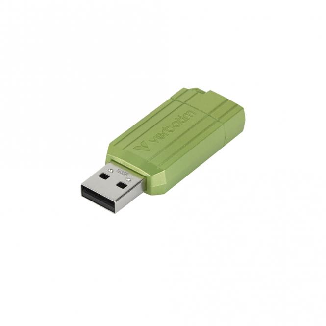 Clé USB PinStripe 128 Go, USB Type-A 2.0, verte 