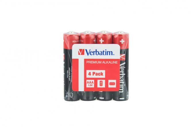 AAA 4er-Pack, Einwegbatterien, Alkali 