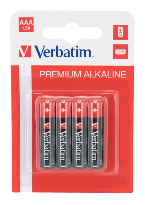 Lot de 4 piles alcalines AAA en blister 