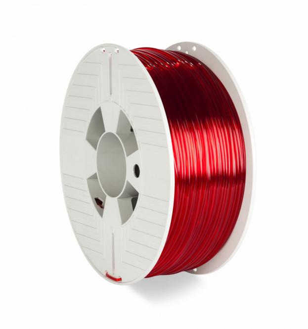3D PRINTER FILAMENT PET-G 2.85MM 1KG RED TRANSPARENT 