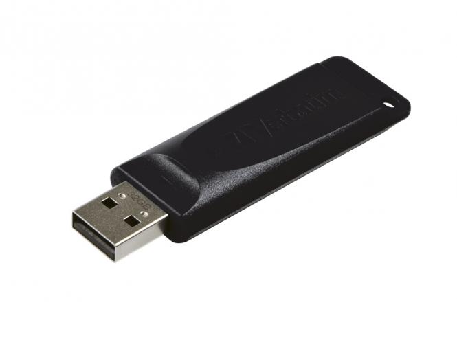 Schieberegler  USB-Stick 32GB  Schwarz 