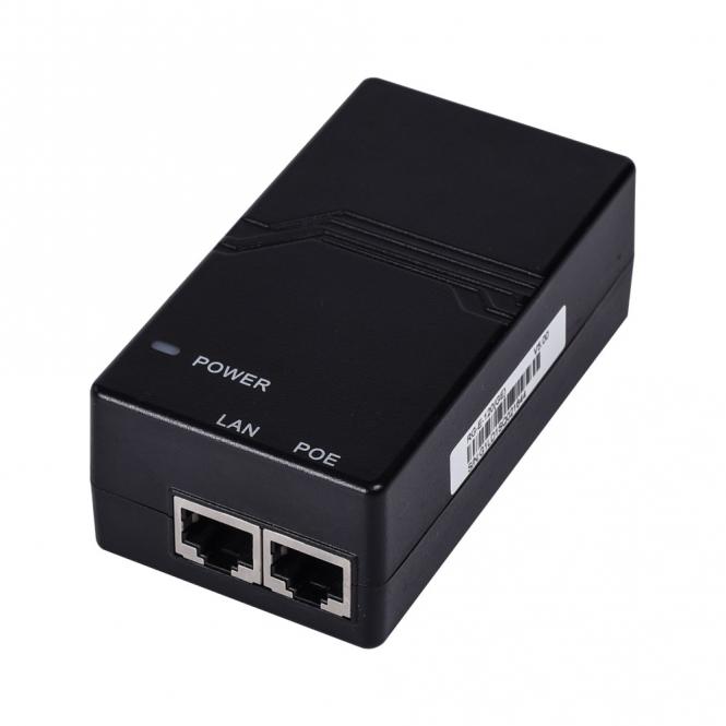 PoE-Injektor IEEE802.3af, RJ45-Anschlüsse 10/100/1000Mbit/s, Leistung 15,4W 