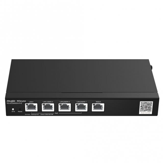Routeur PoE Contrôleur cloud, 4 ports LAN PoE+ + 1 port WAN 