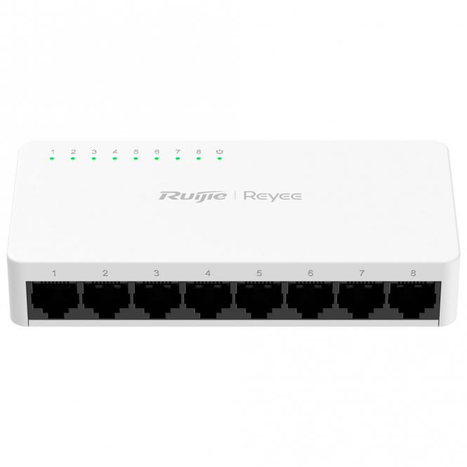 Desktop-Switch, Kunststoffgehäuse, 8 RJ45-Anschlüsse 