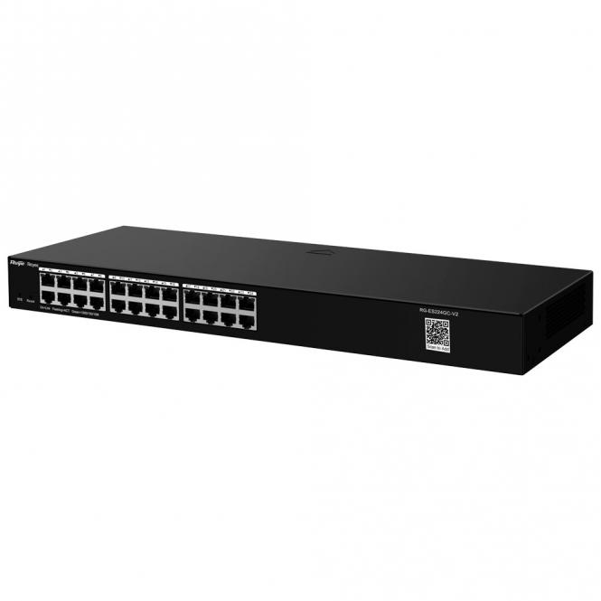 Switch Cloud, 24 RJ45-Gigabit-Ports, Portgeschwindigkeit 10/100/1000Mbit/s 