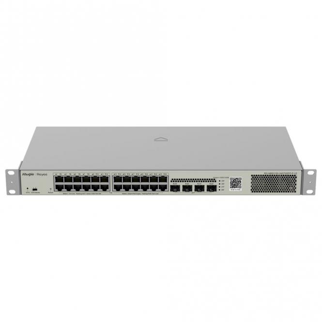 Commutateur PoE Cloud Layer 2, 24 ports Gigabit PoE + 4 ports Gigabit SFP, 30W par port 802.3af/at 