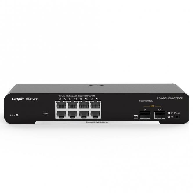 Switch Cloud 2, 8 Gigabit-Ports + 2 Gigabit-SFP-Ports 